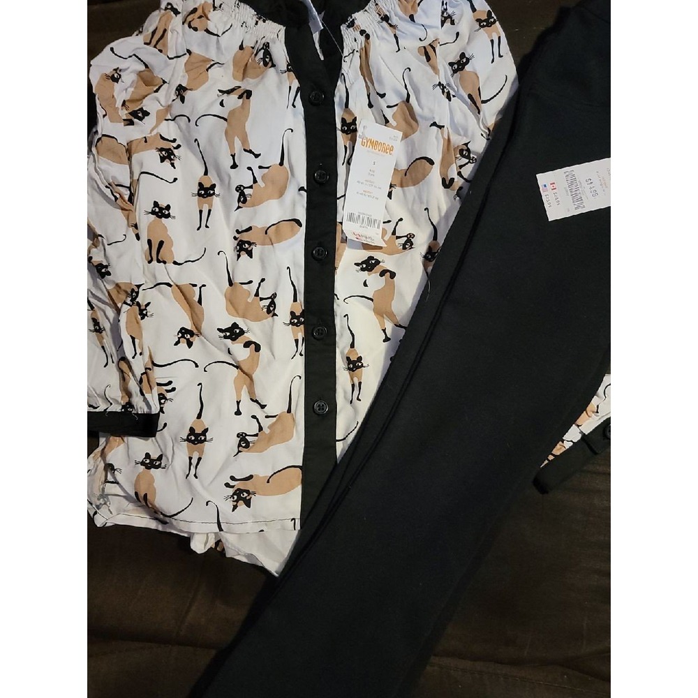 Gymboree purrfectly fabulous siamese cat top 5 and pants 5t nwt